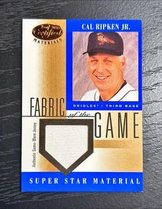 2001 Leaf Certified Materials - Fabric of the Game Cal Ripken #FG-41 (MEM) - Picture 1 of 2