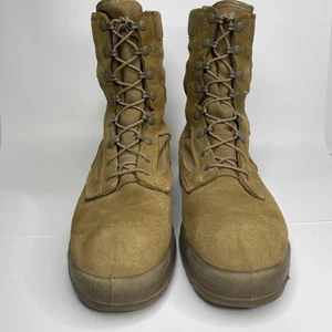 Stivali Belleville da uomo taglia 10 marrone GORE-TEX Vibram AF sicuri da volare made in USA - Foto 1 di 12