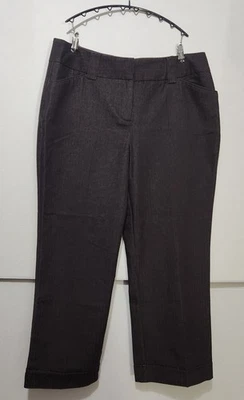 Dressbarn Women's 16W Brown Dress Pants - Image 1 of 2