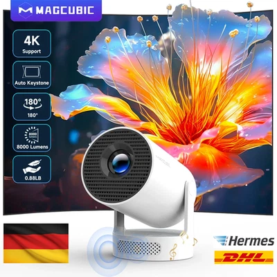 Magcubic HY300 Pro+ Mini Beamer 4K Wifi6 Android11 260ANSI Heimkino EU - Bild 1 von 4