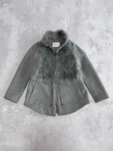 Seltene flauschige Strickjacke Mantel Fabiana Filippi wie Pelzmantel Lana Merinos Kaschmir - Bild 1 von 22
