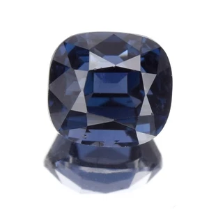 💎 1.77ct 6.5x6mm VS Cushion Natural Indigo Blue Spinel - Burma Gemstone - Picture 1 of 4