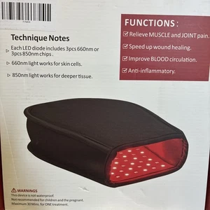 Infrared Red Light Therapy Hand Glove for Pain Relief Rechargeable Hand Mitten - Picture 1 of 2