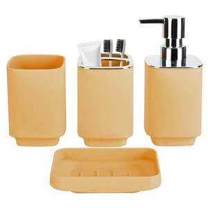 4Pack Bathroom Accessories Set, Bohemian Bathroom Sink Set, Contain Soap Disp... - Picture 1 of 6