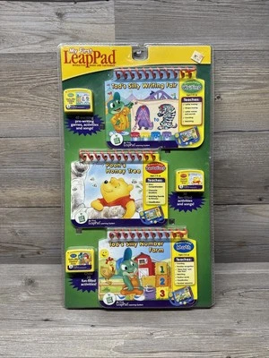 My First Leap Pad Preschool 3 Set Books + Cartridges Leap Frog/winnie Pooh New - Image 1 of 2
