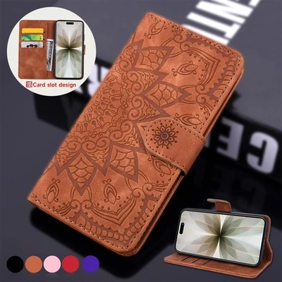 For iPhone 17 16 15 14 13 12 11 Pro Max Magnetic Leather Wallet Flip Case Cover - Image 1 of 4