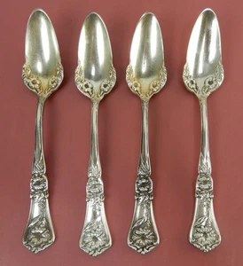 Vintage Wm A.Rogers A1 Silberauflage GRENOBLE GLORIA 1906 4er Set Grapefruitlöffel - Bild 1 von 5