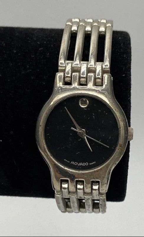 Reloj pulsera de cuarzo para mujer Movado Esperanza 34 mm WR 1881 esfera museo suizo 44 g Foto 1 de 4