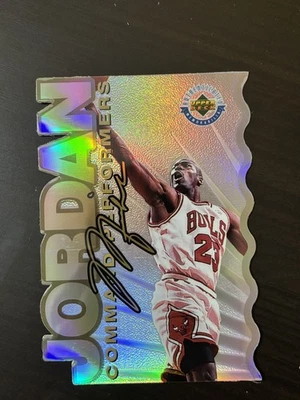 Michael Jordan 1996 Upper Deck Authenticated Command Performers Jumbo/5000 SP Foto 1 de 2