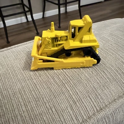 1991 Hot Wheels Yellow Bulldozer Malaysia Construction Vehicle Diecast - Image 1 of 4