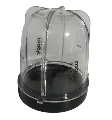 Magic Bullet Replacement Dome Cup & Lid Attachment 4.5" Tall Black/Clear - Image 1 of 4