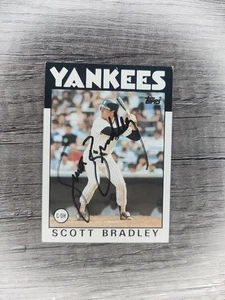 1986 Topps Baseball #481 Scott Bradley signed Autogramm (kein Echtheitszertifikat) - Bild 1 von 2
