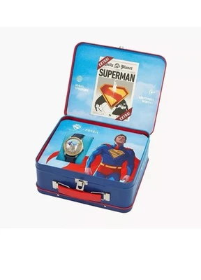 Reloj Pulsera Superman X Fossil Cuero METROPOLIS LE1208SET 42mm Edición Limitada Foto 1 de 4