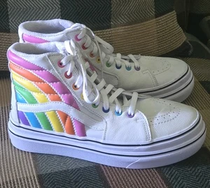 Vans x Flour Shop Hi Top Plateau Sneaker Super ComfyCush Sk8 M8 W9,5  - Bild 1 von 17