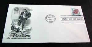 US Stamp FDC Scott# 2491 Pine Cone 1993 Used L755 - Picture 1 of 1