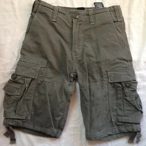 BRANDIT WEAR GERMANY CARGO SHORTS MILITARY ARMY MEN'S OLIVE GREEN SZ 30 SMALL - Picture 1 of 11