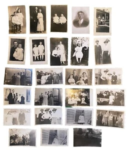 Collection of 25 c1910 RPPC Postcards of an Ohio OH Midwestern Family, Americana - Picture 1 of 11