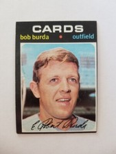 BOB BURDA 1971 TOPPS BASEBALL CARD #541 ST. LOUIS CARDINALS