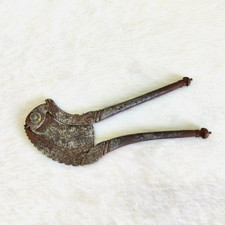 Taglierina dado Betel Betel Vintage Intagliato a Mano 19c Vintage Tagliatore Decorativo I530