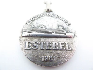Porte-Clés / Key Ring -  AUGIS - SNCM - LIGNES DE CORSE - BATEAU ESTEREL - 1981 - Imagen 1 de 7