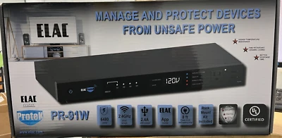 ELAC ProteK 10 Outlet Component Surge Protector/Power Conditioner PR-91W - Image 1 of 3