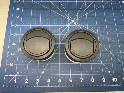 Jeep Commander 2006 2010 aire acondicionado tablero térmico respiraderos de aire inserto negro juego de 2 OEM BONITO Foto 1 de 4