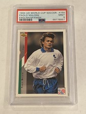1994 Upper Deck World Cup Paolo Maldini PSA 9 Mint #150 RC