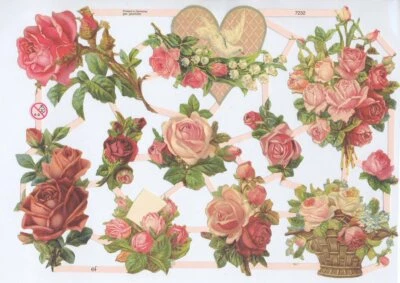 ERNST FREIHOFF Chromo EF Découpis Mariage 7232 Decoupage Collage Carterie