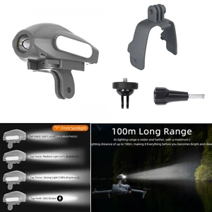 Night Flight Searchlight + Mount Fixed Adapter Kit for DJI FPV Drone Accessories - Picture 1 of 14
