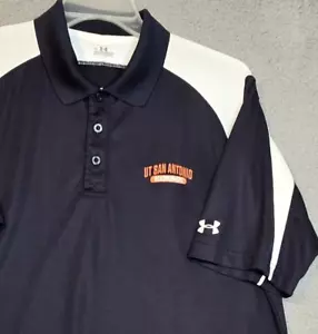 Polo de golf UT San Antonio UTSA Roadrunners Under Armor azul marino - grande para hombre - Imagen 1 de 12