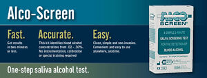 Alcoscreen FDA 510k saliva alcohol 