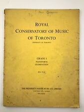 Royal Conservatory of Music of Toronto University Grade I Pianoforte Book DD092