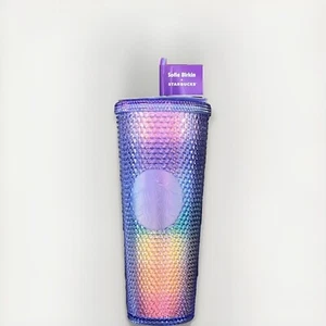 Starbucks Sofie Birkin Colorful Rainbow Bling Studded Venti Tumbler Cup NEW - Picture 1 of 3