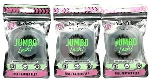 3X NYX Jumbo Lash Full Feather Flex False Eyelashes Up to 12HR Wear Reusable - Picture 1 of 6