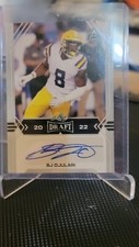 2022 LEAF DRAFT ROOKIE AUTO OF BJ OJULARI - LSU TIGERS CARD # BA-BJO