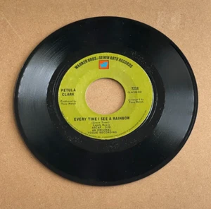 PETULA CLARK EVERY TIME I SEE A RAINBOW/DON'T GIVE UP WARNER BROTHERS 45 7216 - Picture 1 of 2