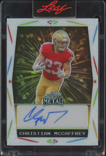 2023 Leaf Metal Ebay Exclusives #EACM2 Christian McCaffrey 4/4 Auto Autograph