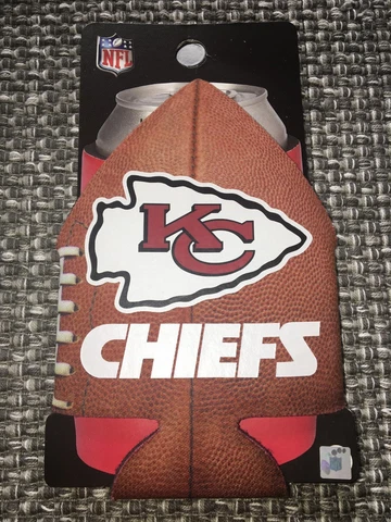 KANSAS CITY CHIEFS NFL FOOTBALL CAN COOLER COLLAPSIBLE INSULATED BOTTLE HOLDER Cover