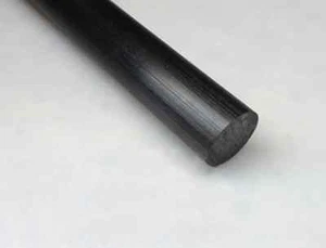 2 pcs Nylon Polyamide PA Plastic Round Rod Stick Stock Black 8mm x 250mm #B-B - Foto 1 di 3