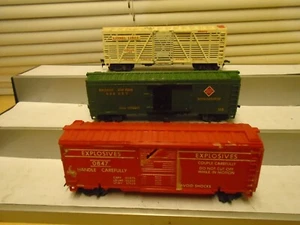 3 Lionel Collector HO BOXCARS 847 Explosives+866 Circus+872 REA VG+Deal! - Picture 1 of 8