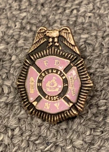 FDNY Columbia Association Pin Vintage Rare Eagle Fire Department New York City - Picture 1 of 2