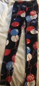 LuLaRoe Kinder Leggings Neu Gr. Lg/XL 4th of July Hose Pjs Comfort - Bild 1 von 2