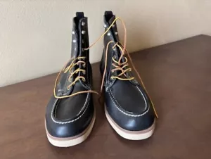 Sebago Docksides Men's Black Genuine Leather Chukkas Boots Size US 11 EUR 45 - Picture 1 of 7