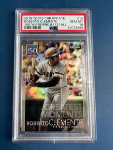 ROBERTO CLEMENTE PITTSBURGH PIRATES 2019 Topps Chrome Update 150 Years Psa 10 - Picture 1 of 1