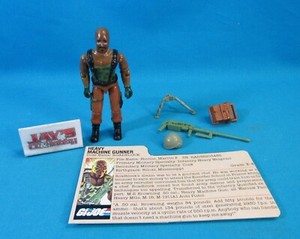 Vintage 1984 Roadblock (v1) Figure G.I. Joe ARAH Hasbro Complete with File Card