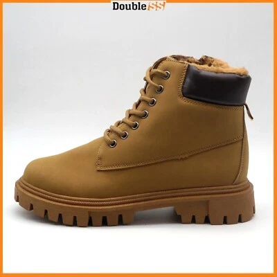 Scarpe da Uomo Scarponi Scarponcini Trekking Eco Pelle Anfibi Stivali Montagna - Immagine 1 di 4