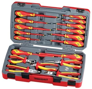 Teng Tools TV18N 18 Piece 1000 Volt Insulated Screwdriver & Pliers Set (1000V) - Picture 1 of 3
