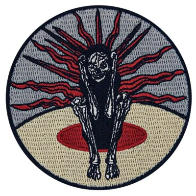 Embroidered Iron Sew On Jeans clothing backpack patch Ghost Skeleton logo 1074R - Image 1 of 4