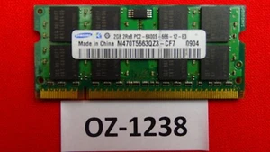 2x 2GB Samsung M470T5663QZ3-CF7 6400S 4GB DDR2 SODIMM 800MHz RAM Kit - Bild 1 von 1