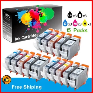 15 Pack PGI5 CLI8 Ink Cartridge for Canon PIXMA iX4000 iX5000 MP500 iP3300 - Picture 1 of 3